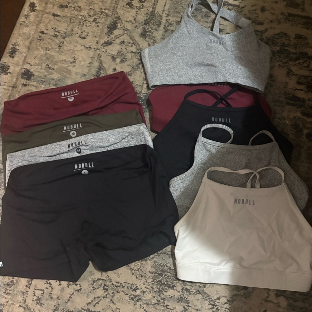 NOBULL Sports Bras - Gray, Black, White, Red, Green